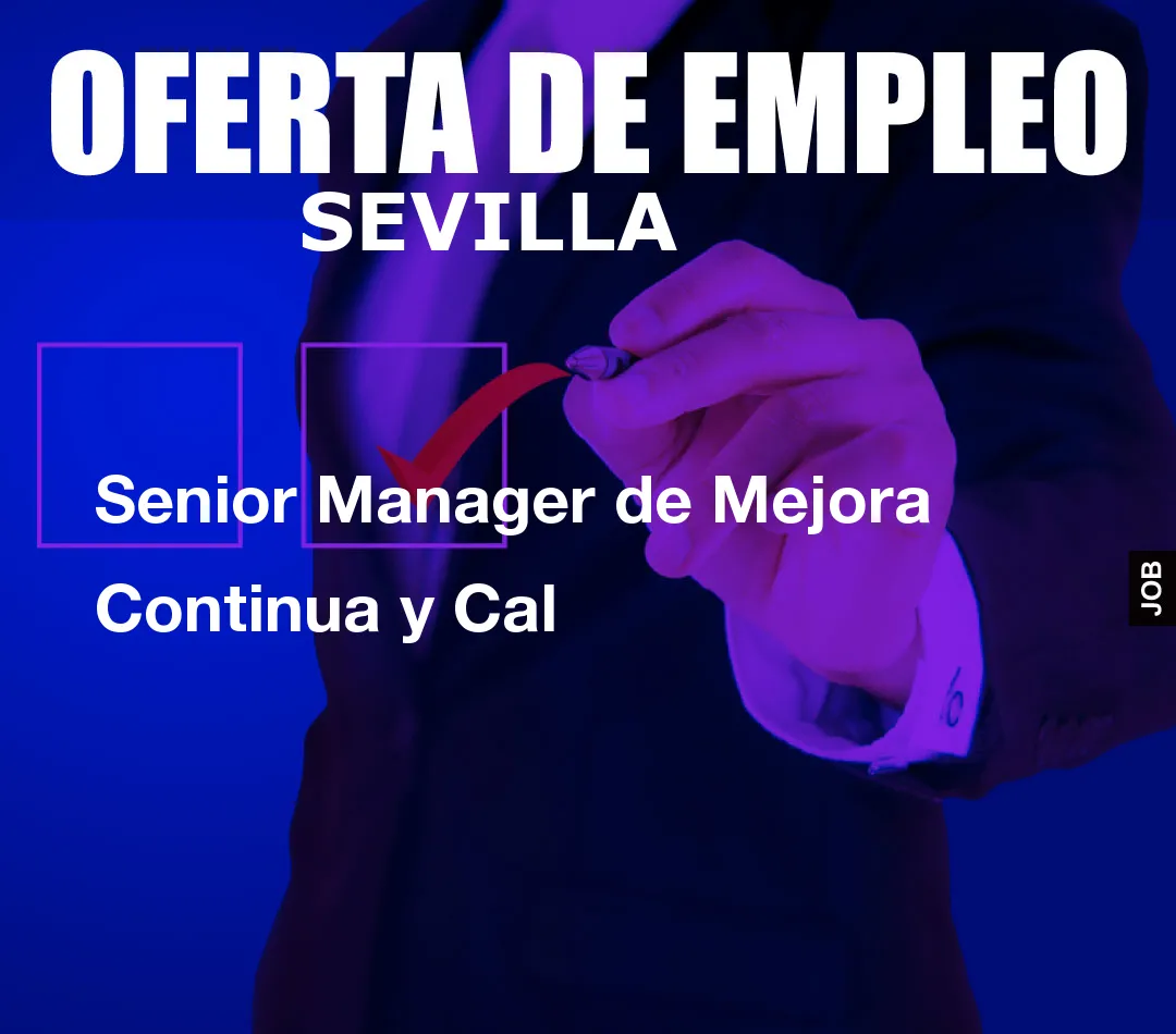 Senior Manager de Mejora Continua y Cal