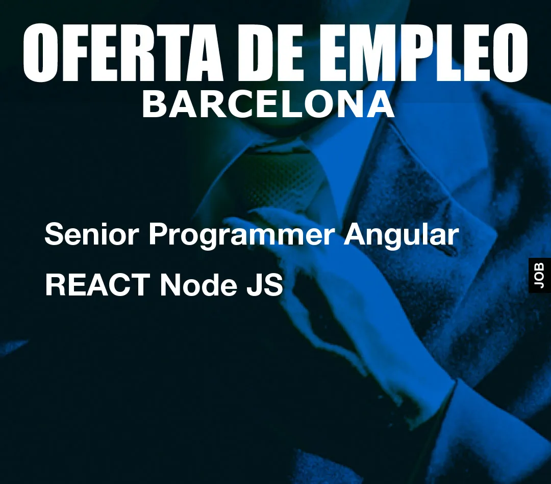 Senior Programmer Angular REACT Node JS