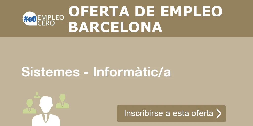 Sistemes - Informàtic/a