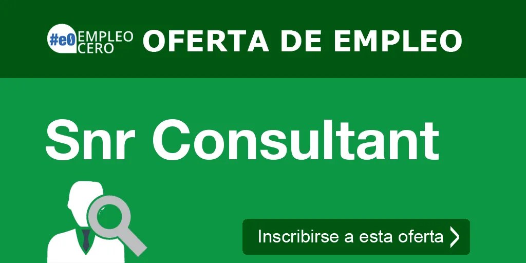 Snr Consultant