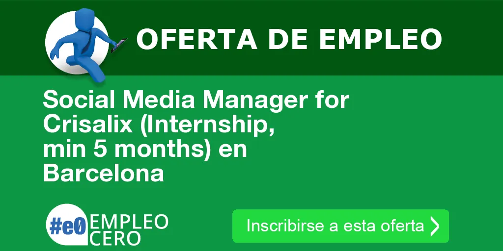 Social Media Manager for Crisalix (Internship, min 5 months) en Barcelona