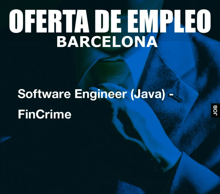 Software Engineer (Java) – FinCrime