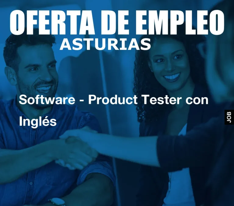 Software – Product Tester con Inglés