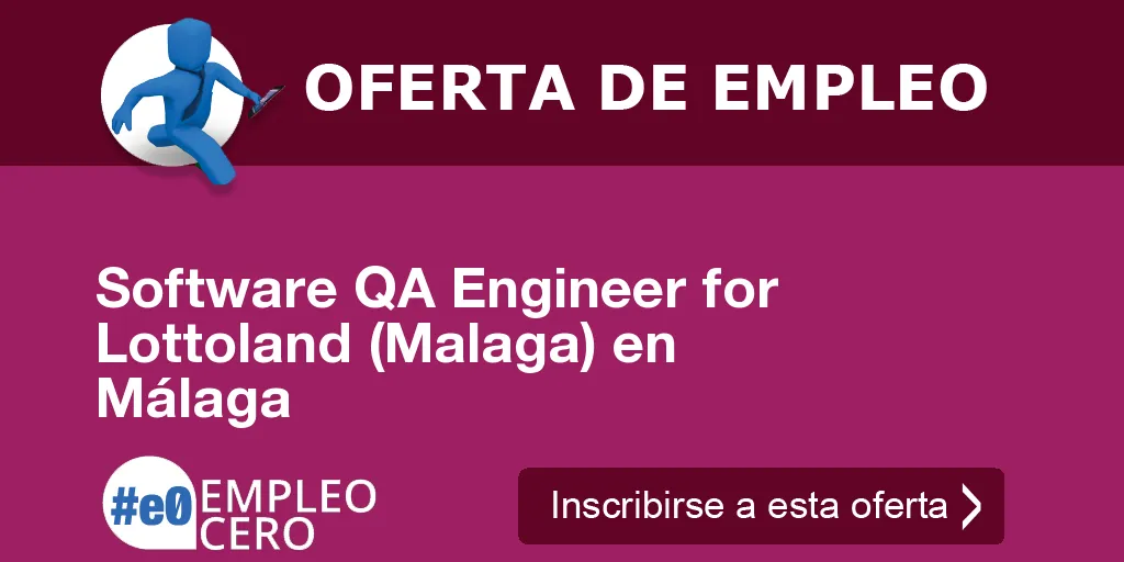 Software QA Engineer for Lottoland (Malaga) en Málaga