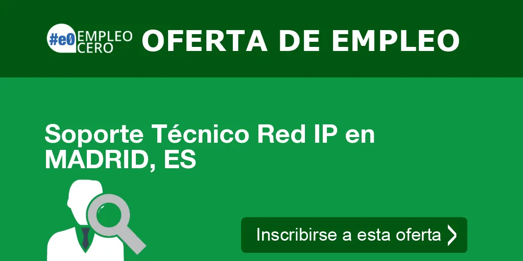 Soporte Técnico Red IP en MADRID, ES