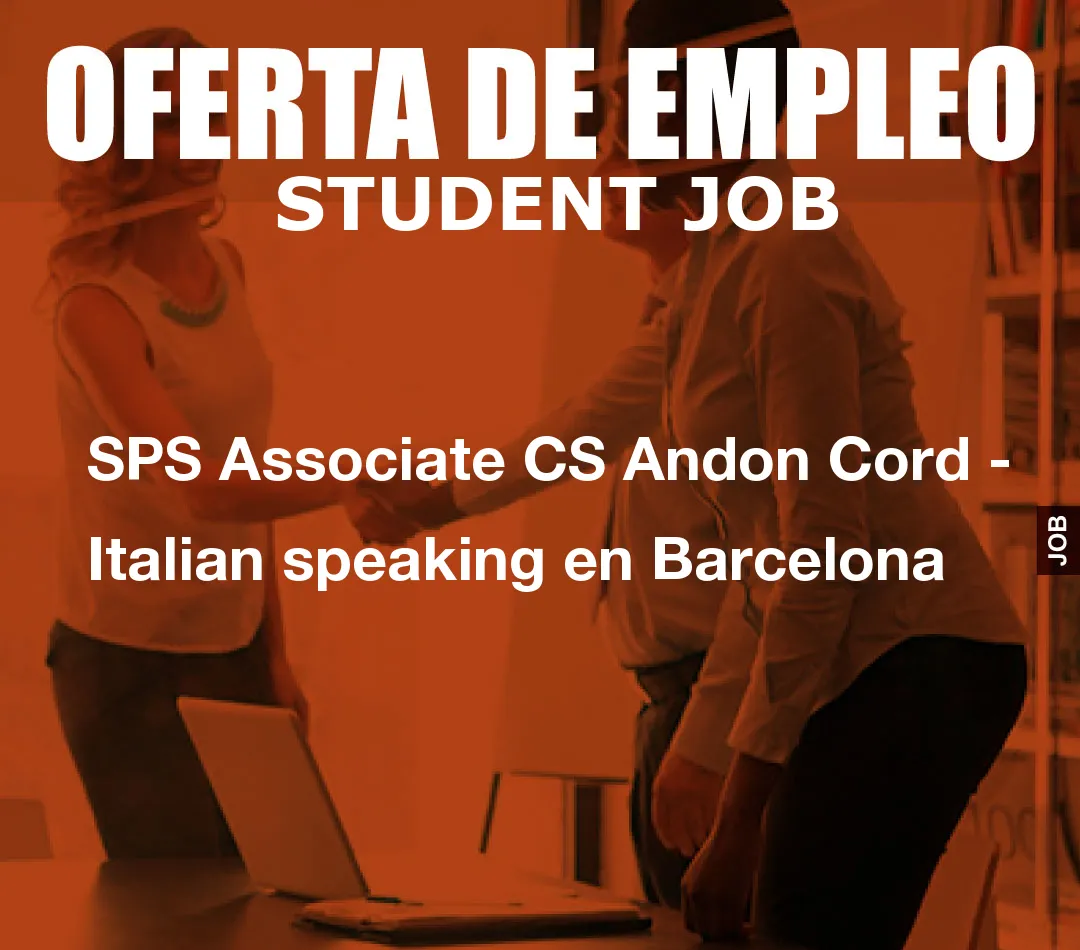 SPS Associate CS Andon Cord – Italian speaking en Barcelona