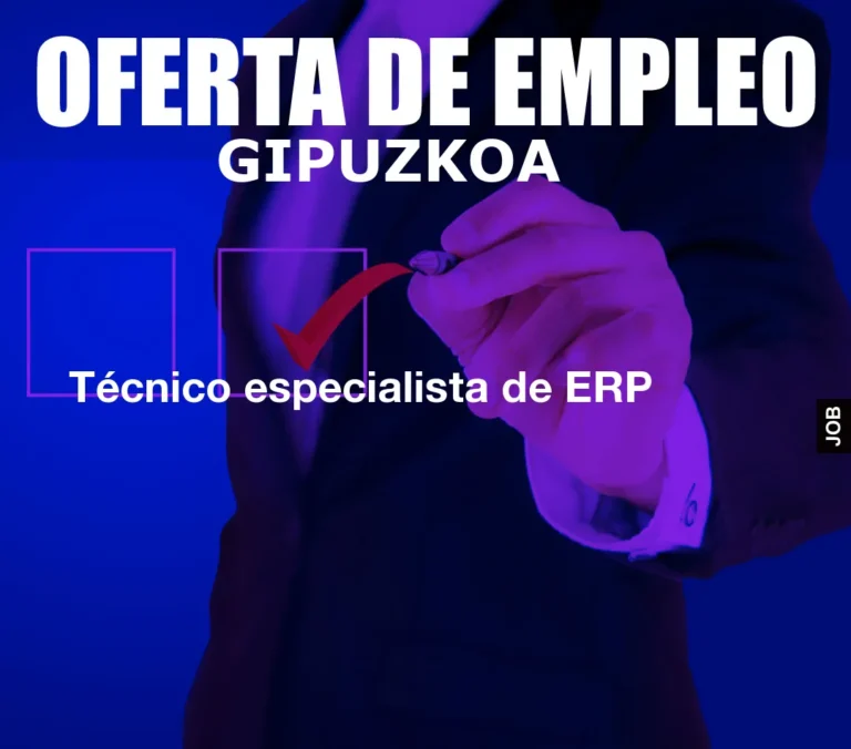 Técnico especialista de ERP