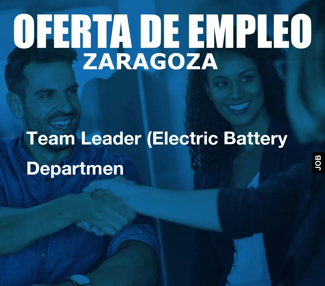 Team Leader (Electric Battery Departmen