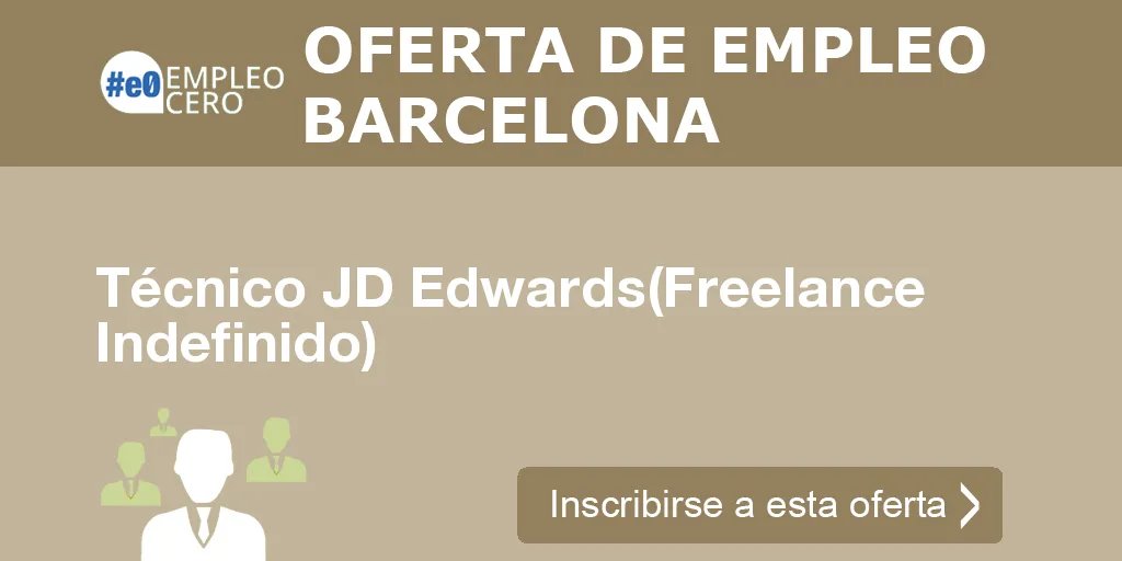 Técnico JD Edwards(Freelance Indefinido)