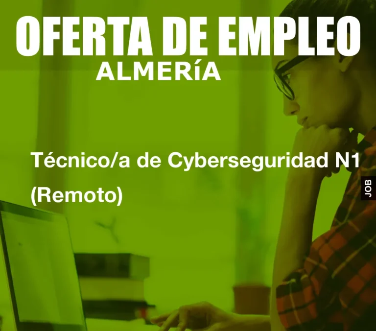 Técnico/a de Cyberseguridad N1 (Remoto)