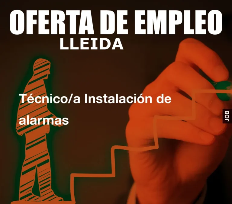 Técnico/a Instalación de alarmas