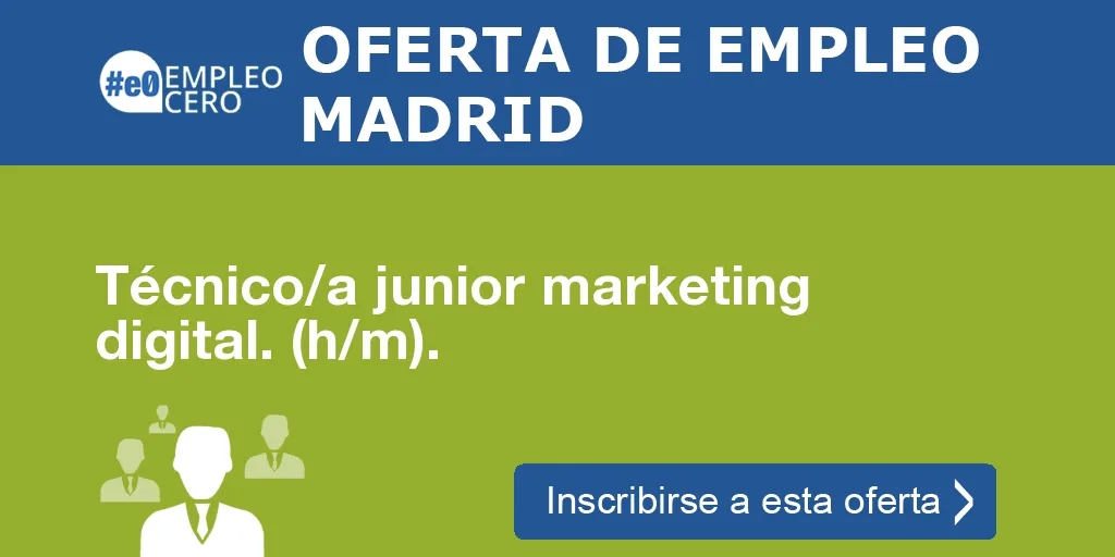 Técnico/a junior marketing digital. (h/m).