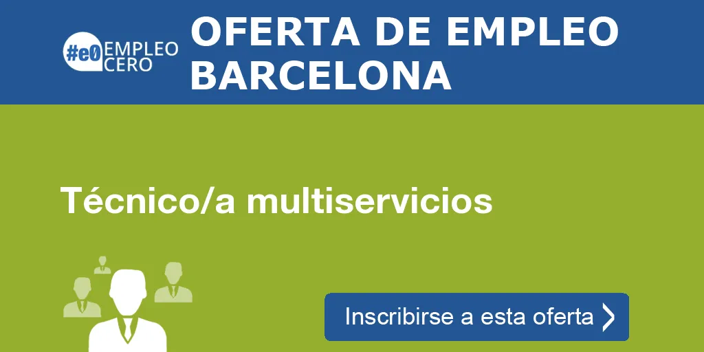 Técnico/a multiservicios