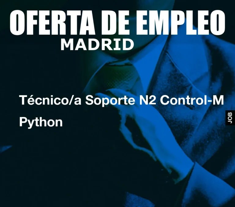 T?cnico/a Soporte N2 Control-M Python