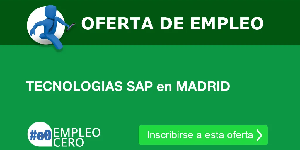 TECNOLOGIAS SAP en MADRID