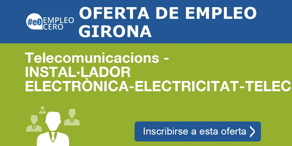 Telecomunicacions - INSTAL·LADOR ELECTRÒNICA-ELECTRICITAT-TELECOMUNIC