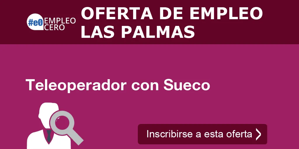 Teleoperador con Sueco