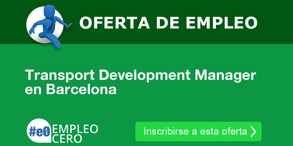 Transport Development Manager en Barcelona