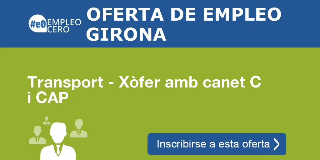 Transport - Xòfer amb canet C i CAP