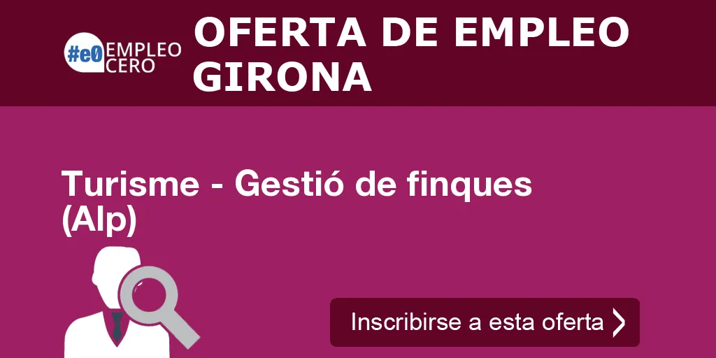 Turisme - Gestió de finques (Alp)