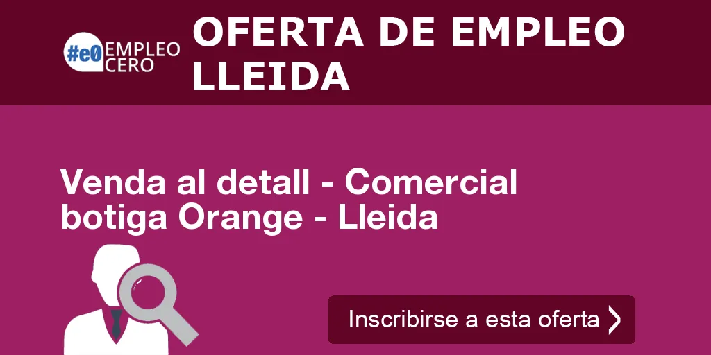 Venda al detall - Comercial botiga Orange - Lleida