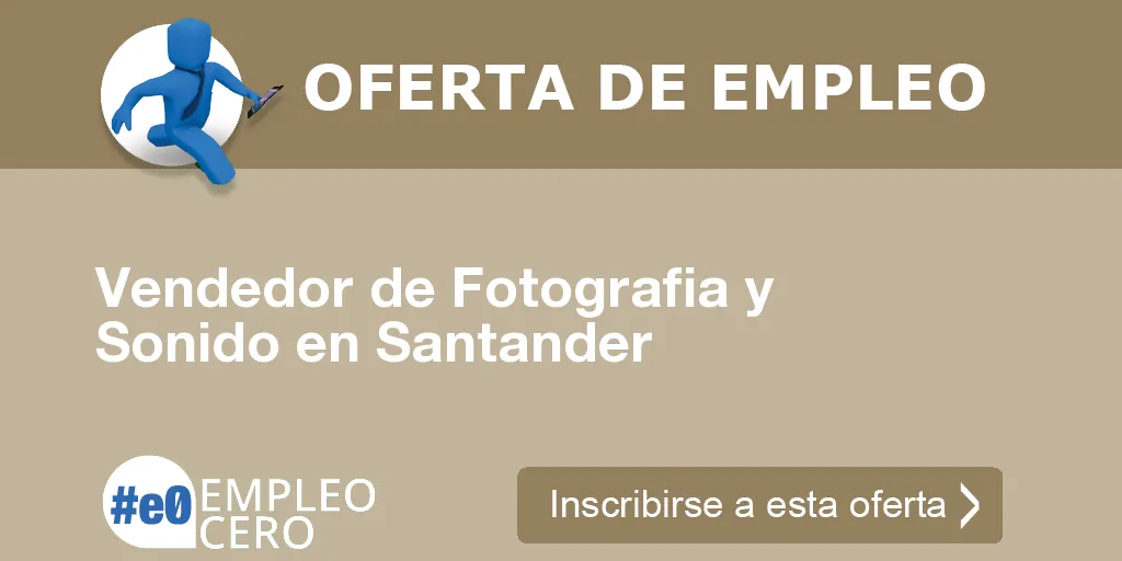 Vendedor de Fotografia y Sonido en Santander