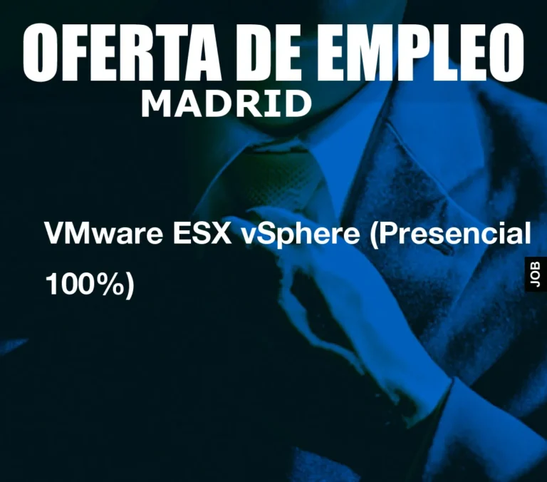 VMware ESX vSphere (Presencial 100%)